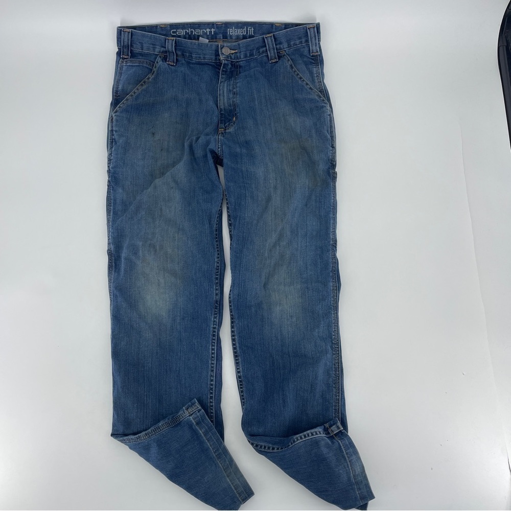 Carhartt stain worn carpenter pants 34 x 32